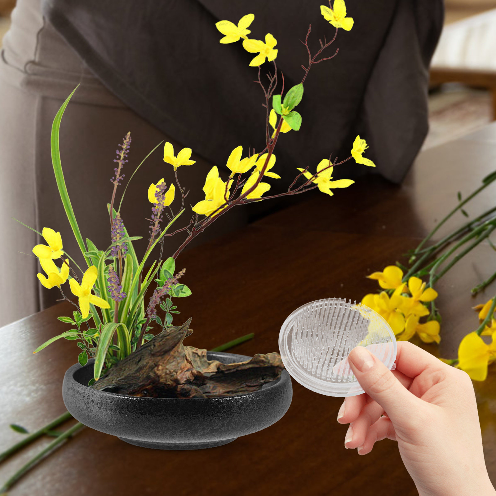 Premium Suction Cup Flower Fro - Flower Frog Pin 评论和价格
