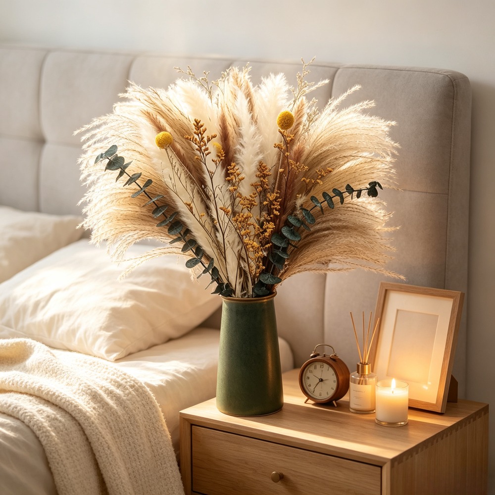 ried Flower Bouquet, Rustic De - Dried Flower Bunch 评论和价格