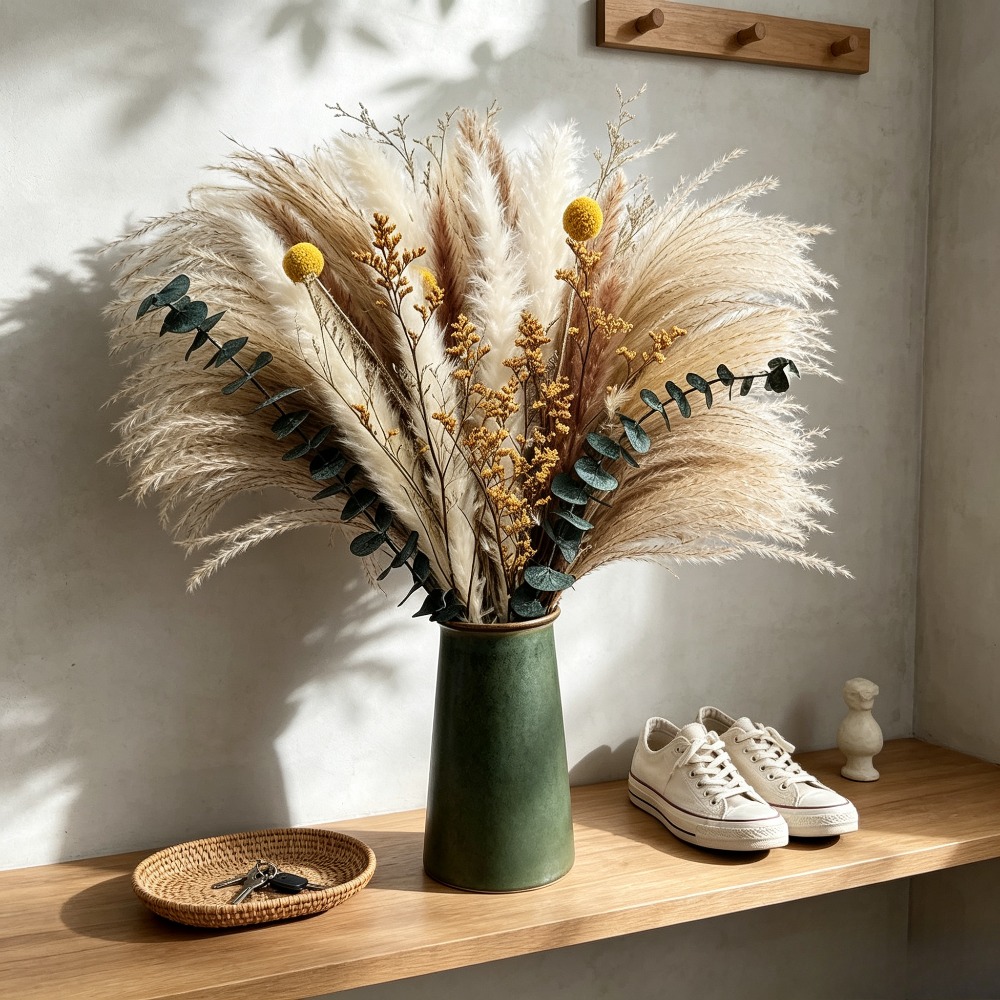 ried Flower Bouquet, Rustic De - Dried Flower Bunch 评论和价格