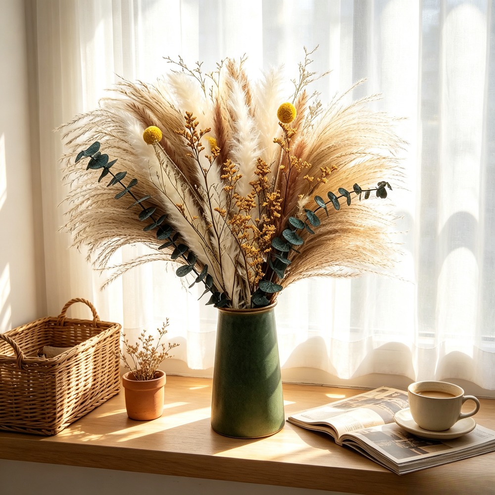 ried Flower Bouquet, Rustic De - Dried Flower Bunch 评论和价格