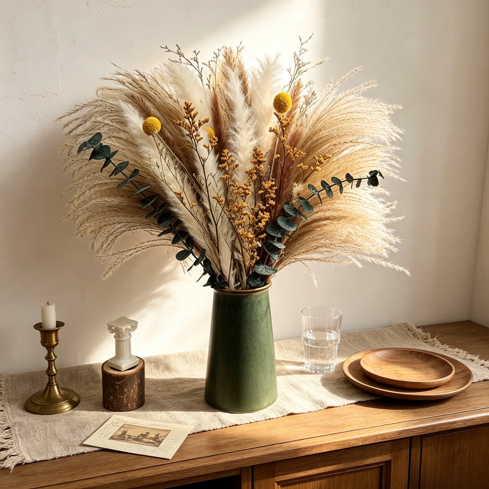 ried Flower Bouquet, Rustic De - Dried Flower Bunch 评论和价格