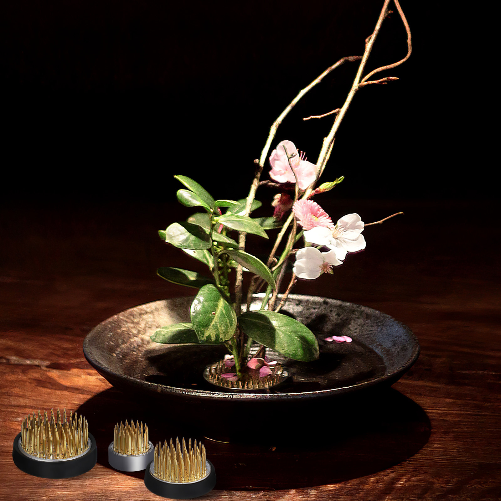 3Pcs Flower Frog Base Stable R - Flower Frog Pin 评论和价格