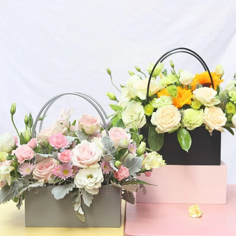 Flower Paper Box Bucket PVC Fl - Florist Supply Buckets 评论和价格