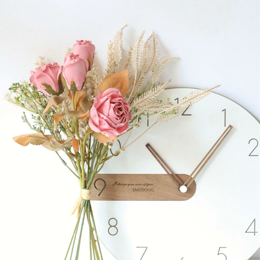 40cm Pink Artificial Flower Fo - Dried Flower Bunch 评论和价格
