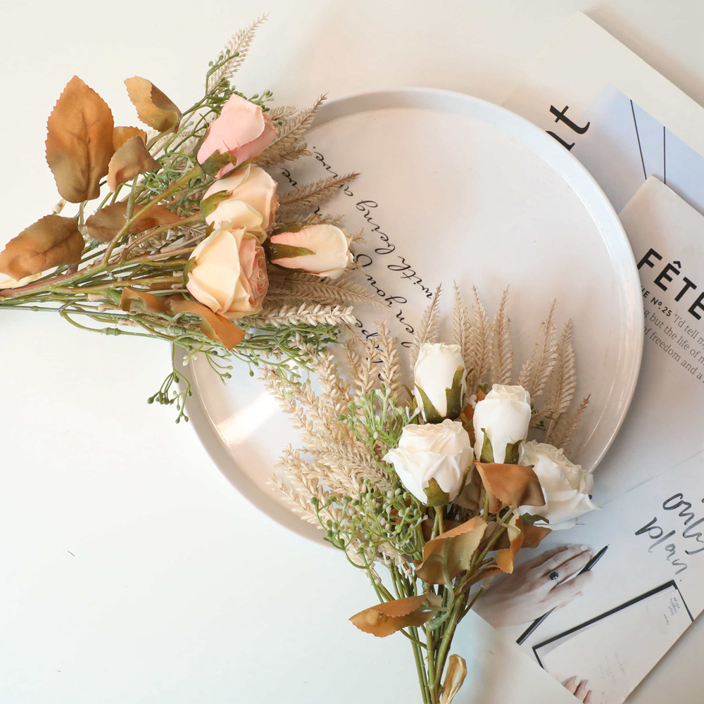 40cm Pink Artificial Flower Fo - Dried Flower Bunch 评论和价格