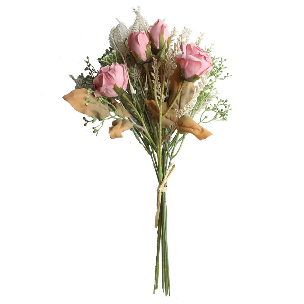 40cm Pink Artificial Flower Fo - Dried Flower Bunch 评论和价格
