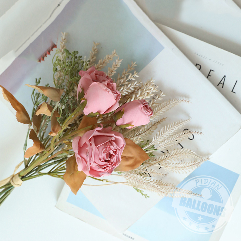 40cm Pink Artificial Flower Fo - Dried Flower Bunch 评论和价格