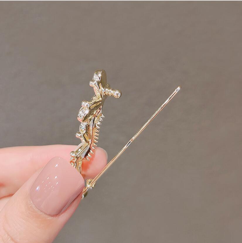 Pearl Hairpins Frog Buckle Hai - Flower Frog Pin 评论和价格