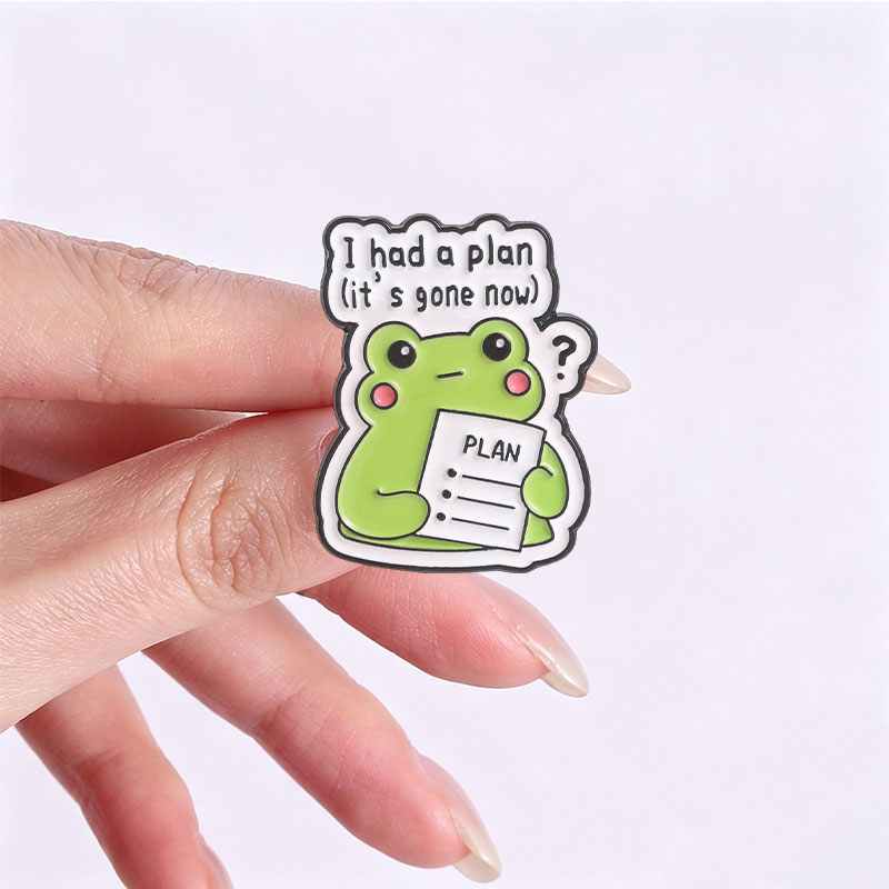 Just Vibing Cute Music Lotus F - Flower Frog Pin 评论和价格